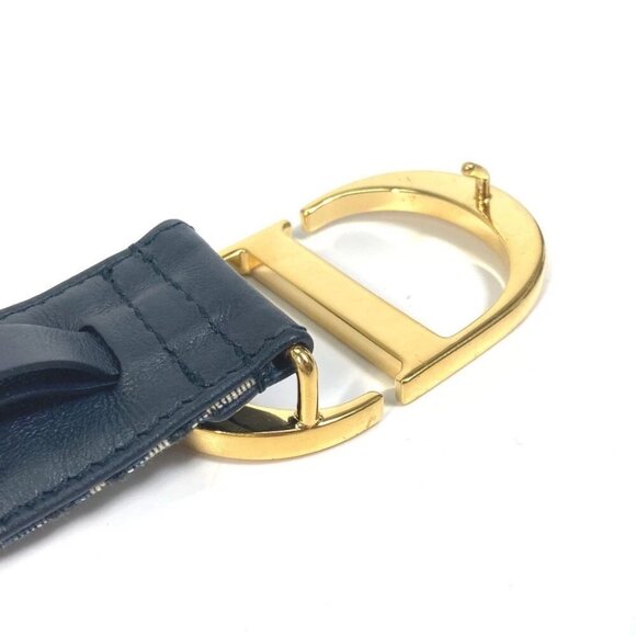 Dior oblique saddle CD buckle belt Jacquard Navy - Picture 8 of 16